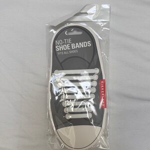 Kikkerland White No-Tie Shoe Bands